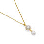 Pearl charm pendant necklace by Margaux Studios